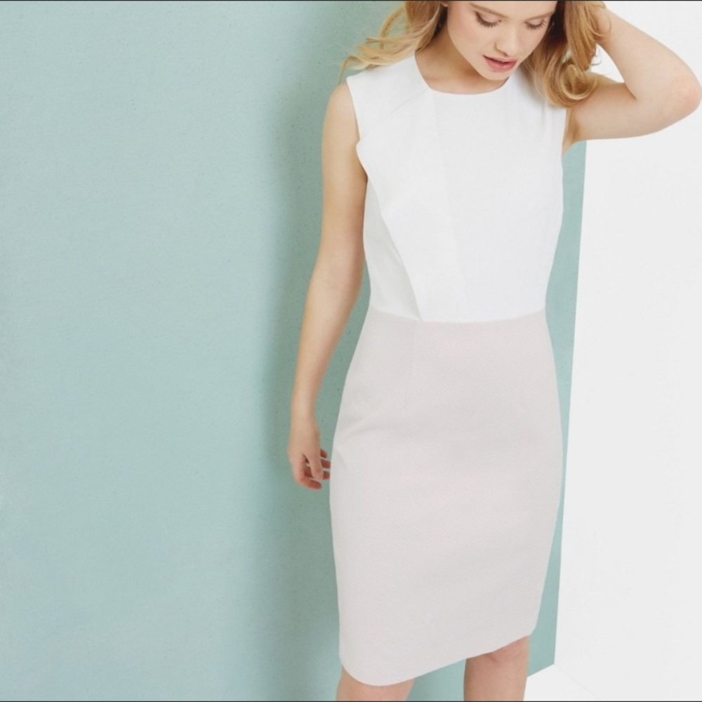Ted Baker White and Cream Dress